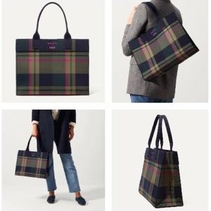 ❌SOLD❌ NEW Rothy’s x FEED Limited Edition Forest Plaid Medium Market Tote